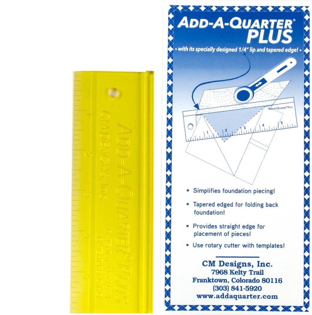 Add A-Quarter Ruler 6in Plus | ByAnnie.com